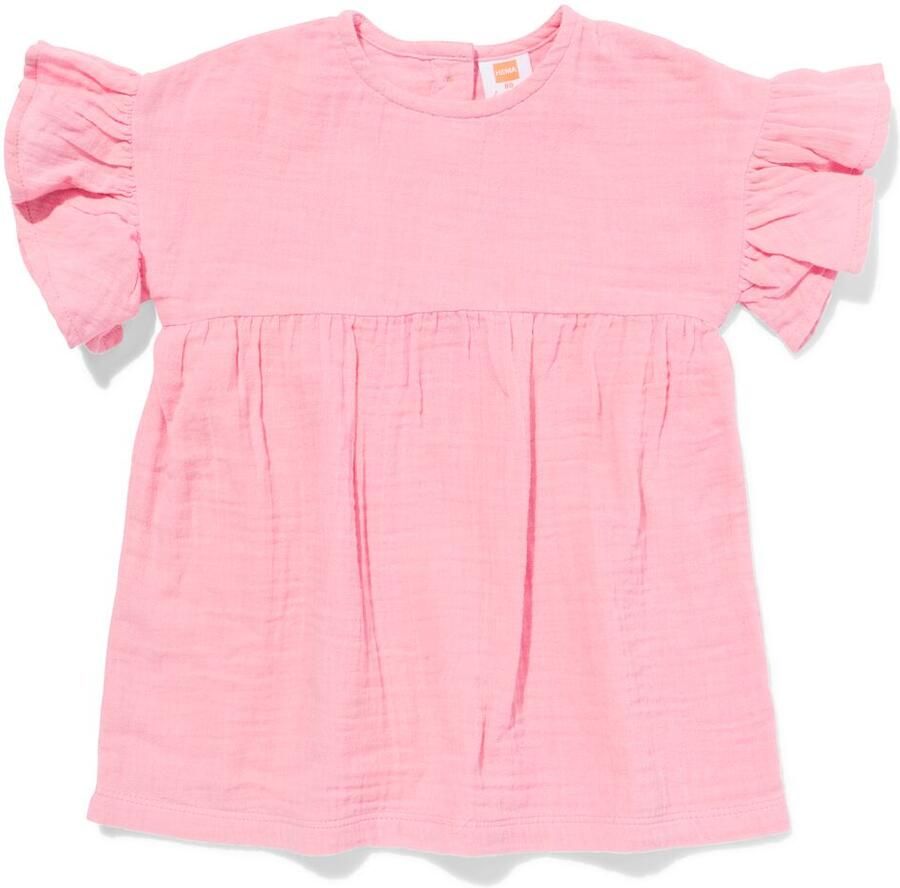 HEMA Babyjurk A-lijn Mousseline Roze (roze) - Foto 2