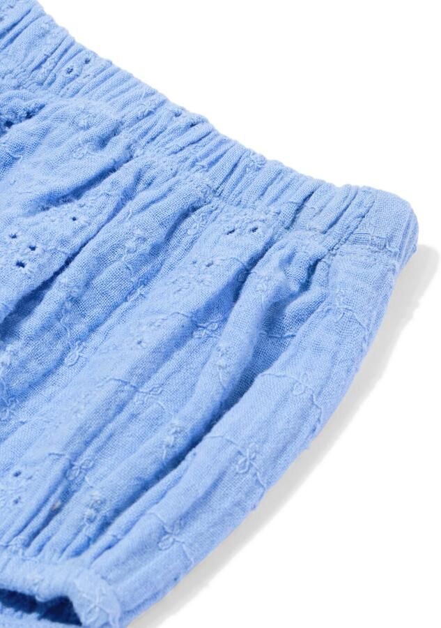 HEMA Babykledingset Broderie Blauw (blauw)