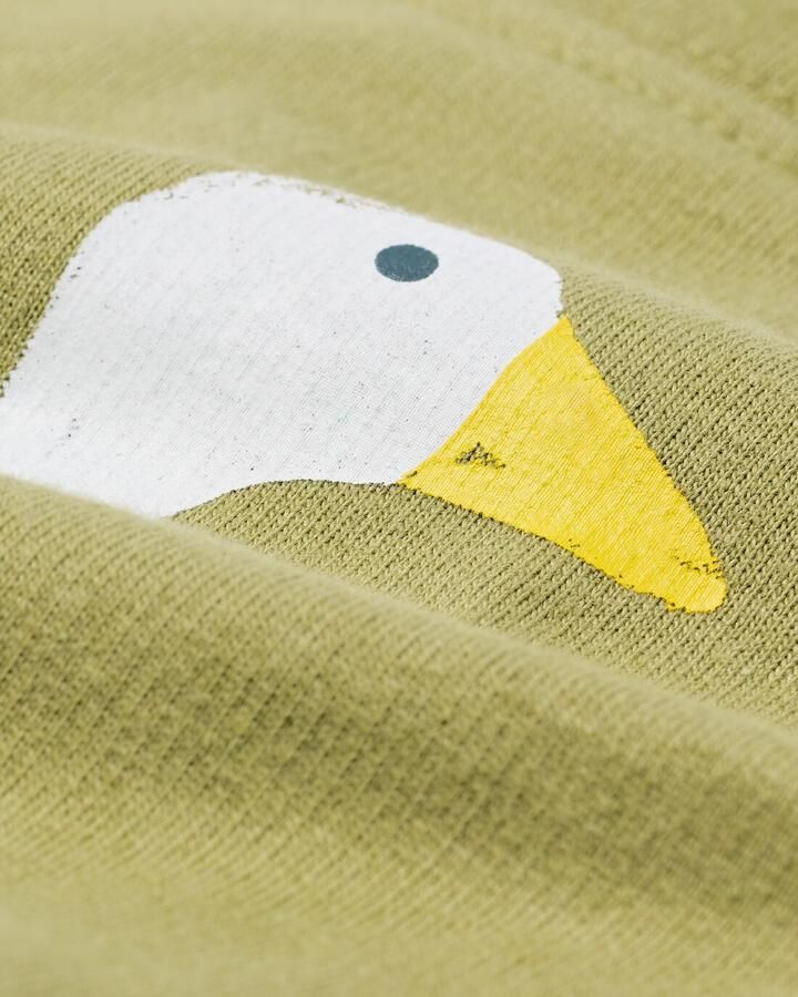 HEMA Babykledingset Comfort Fit Sweatstof Dieren Groen (groen) - Foto 2