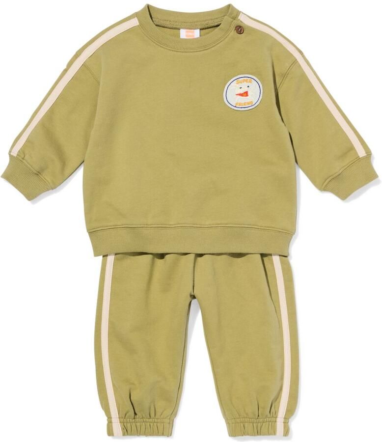 HEMA Babykledingset Comfy Fit Jersey Groen (groen) - Foto 2