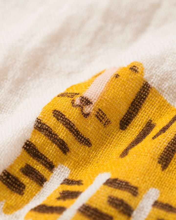 HEMA Babykledingset Comfy Fit Mousseline Tijgers Ecru (ecru) - Foto 2