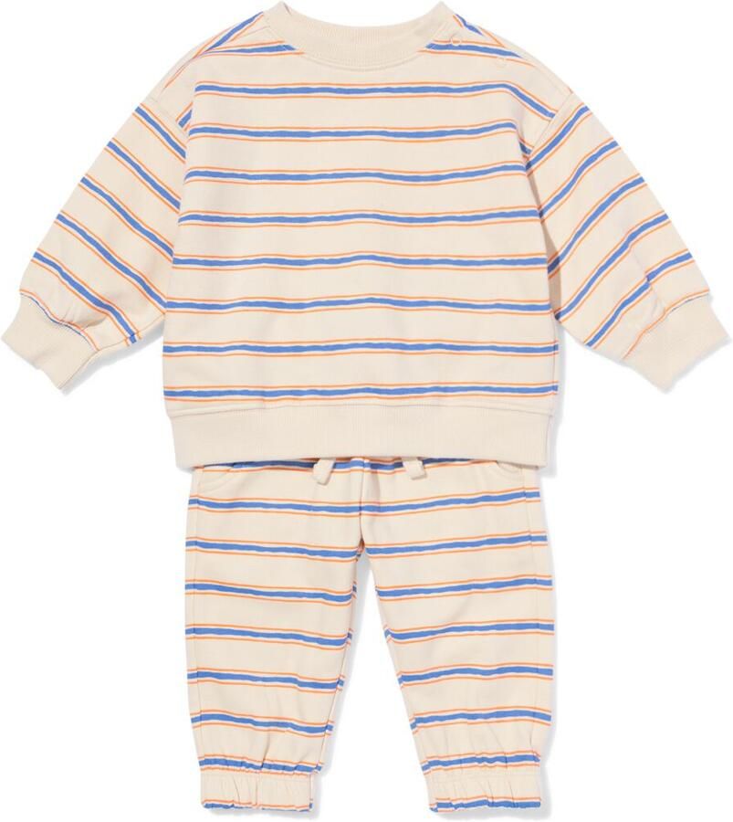 HEMA Babykledingset Comfy Fit Strepen Ecru (ecru) - Foto 2