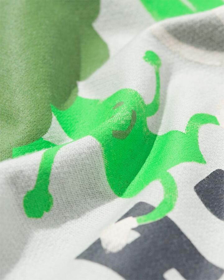 HEMA Babykledingset Comfy Fit Strepen Groen (groen)