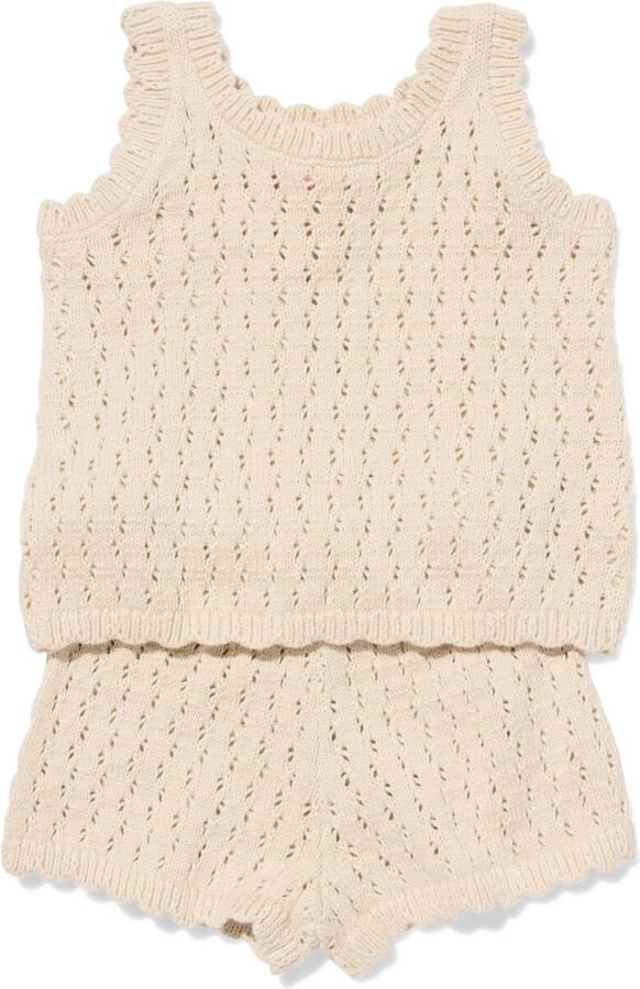HEMA Babykledingset Gehaakt Ecru (ecru)