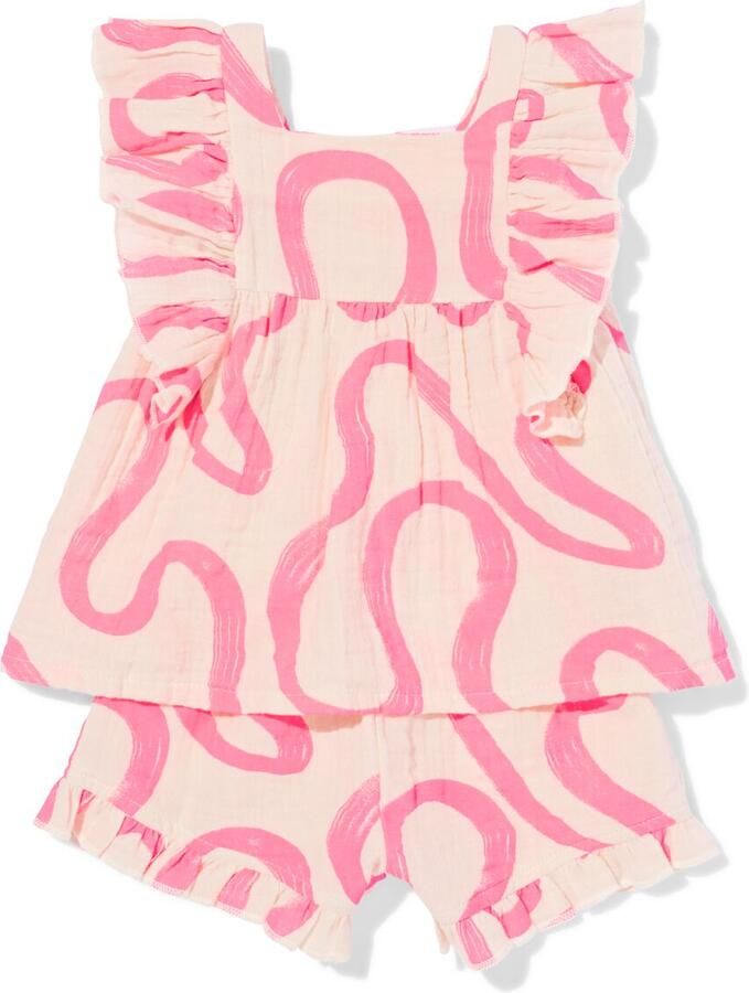 HEMA Babykledingset Mousseline Swirl Ecru (ecru)