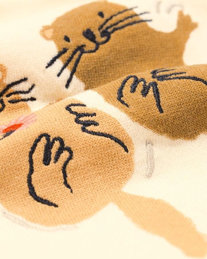 HEMA Babykledingset Sweatstof Otters Ecru - Foto 2