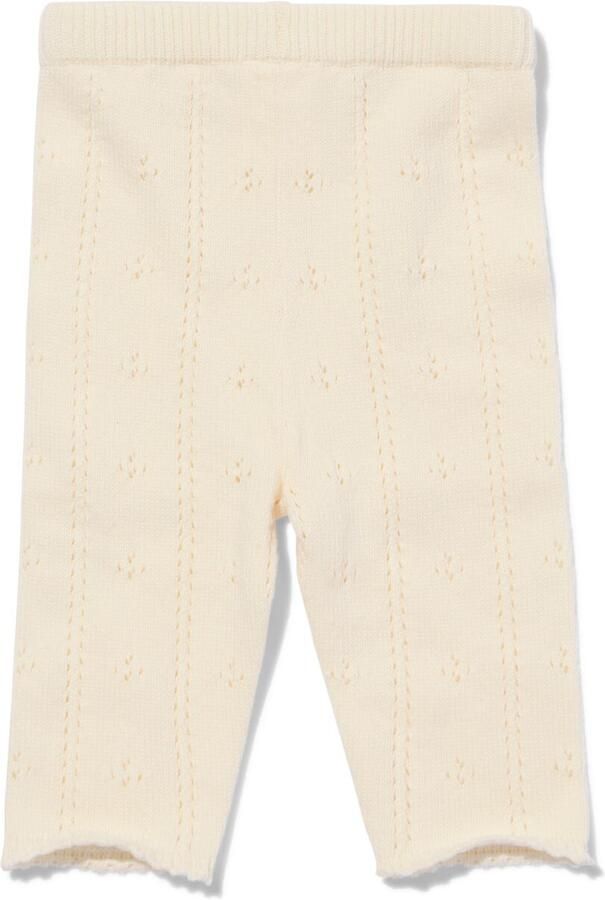 HEMA Babylegging Aansluitend Ajour Ecru (ecru)