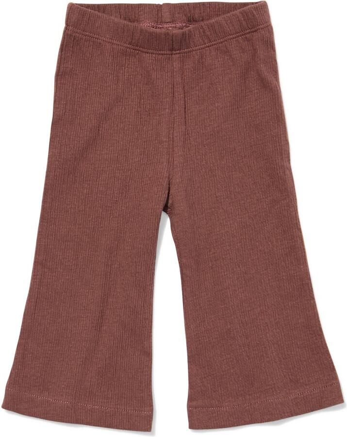 HEMA Babylegging Flared Fit Rib Bruin (bruin)