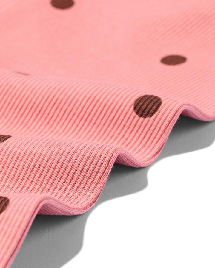HEMA Babyleggings Aansluitend Rib Stippen 2 Stuks Roze (roze) - Foto 2