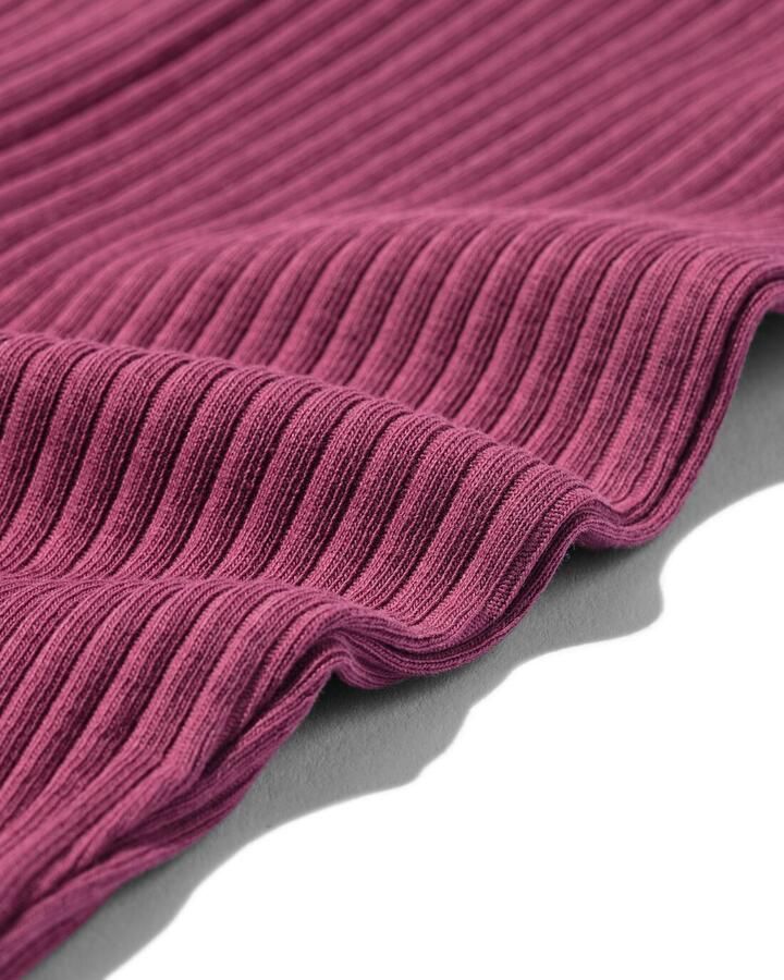 HEMA Babyleggings Flared Fit Rib Bloemen 2 Stuks Roze (roze) - Foto 2