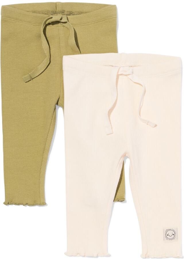 HEMA Babyleggings Rib 2 Stuks Paars (paars) - Foto 2