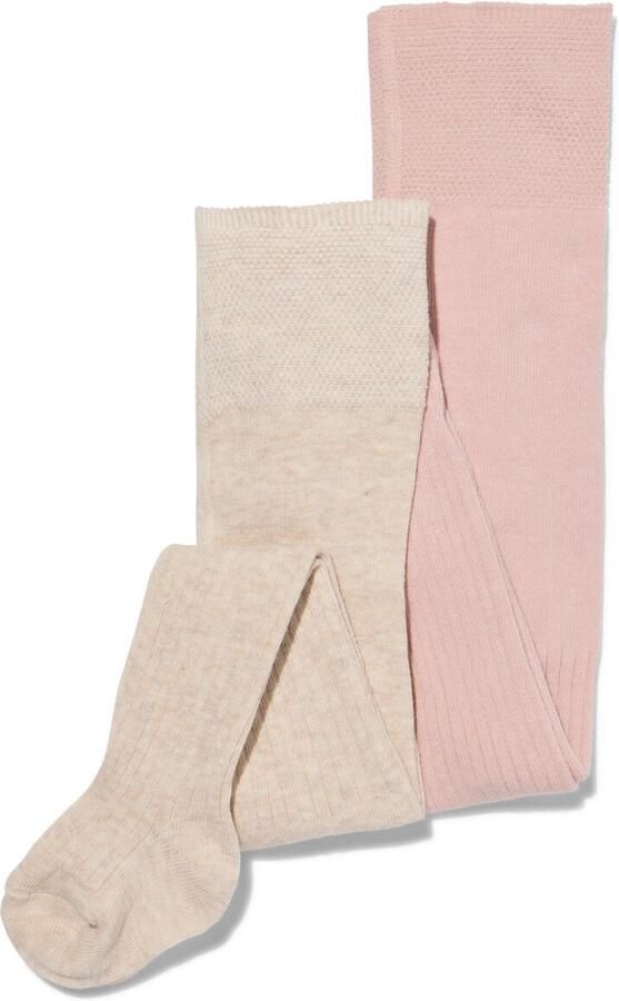 HEMA Babymaillot Rib 2 Stuks Middenbruin (middenbruin)