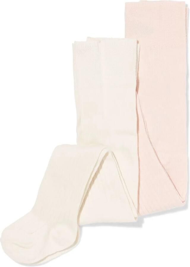 HEMA Babymaillots Rib 2 Stuks Lichtroze (lichtroze)