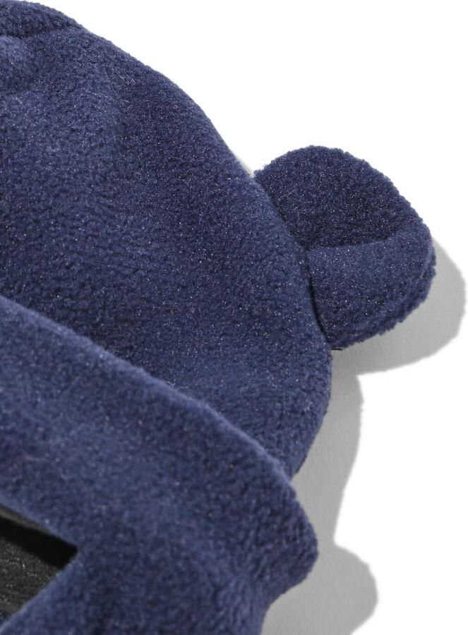 HEMA Babymuts Fleece Met Oortjes Blauw - Foto 2