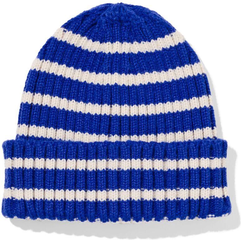 HEMA Babymuts Rib Strepen Blauw (blauw) - Foto 2