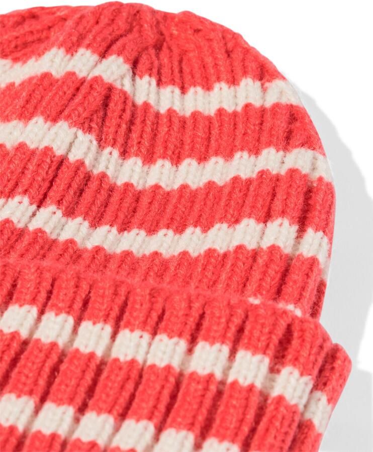 HEMA Babymuts Rib Strepen Felroze (felroze)