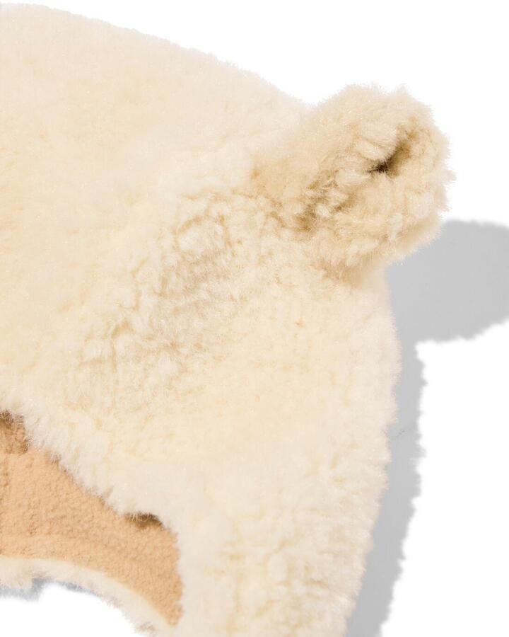 HEMA Babymuts Teddy Met Oortjes Beige - Foto 2