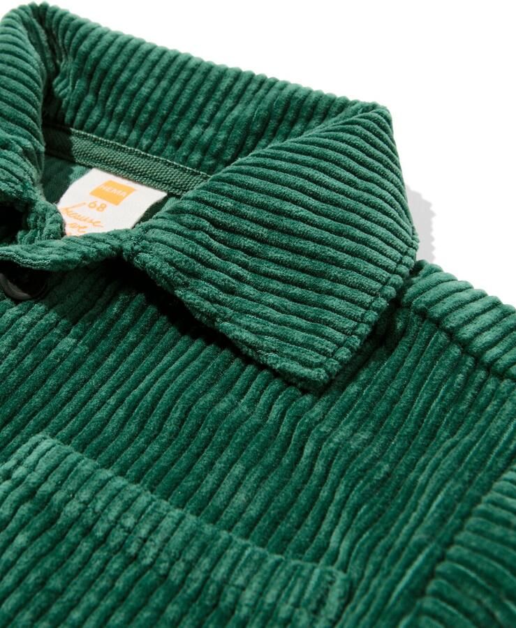 HEMA Babyoverhemd Corduroy Groen (groen)