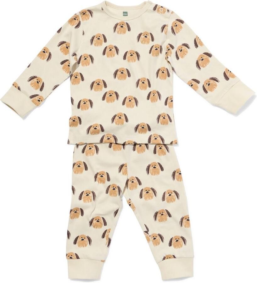 HEMA Babypyjama Honden Naturel (naturel)