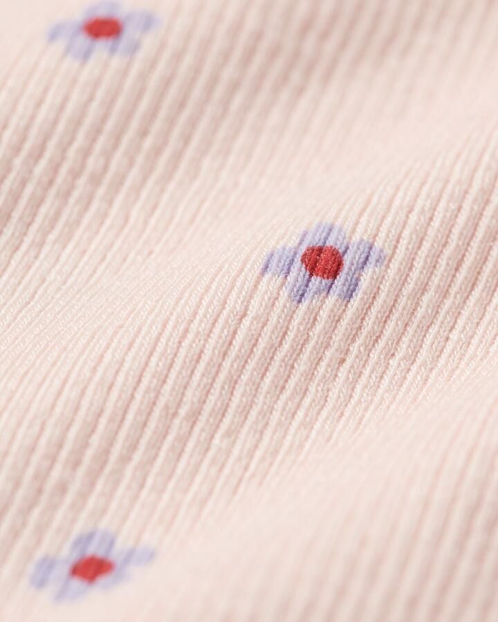 HEMA Babyromper Rib Bloemen Lichtroze (lichtroze) - Foto 2