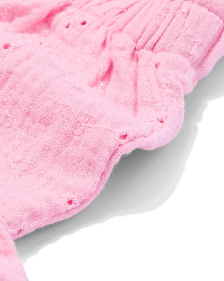 HEMA Babyshort Comfy Fit Broderie Roze (roze) - Foto 2