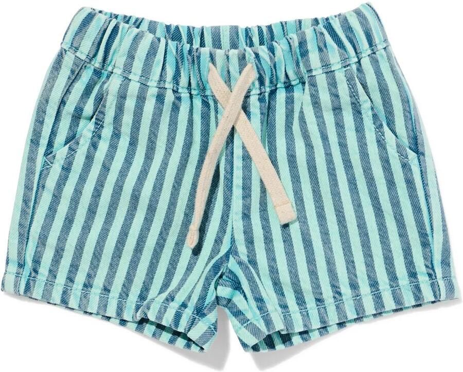 HEMA Babyshort Comfy Fit Strepen Groen (groen)
