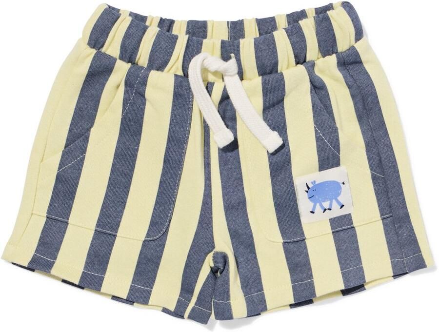 HEMA Babyshort Comfy Fit Sweatstof Strepen Ecru (ecru) - Foto 2