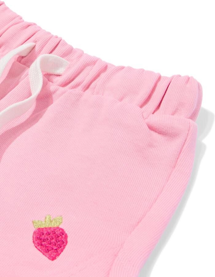 HEMA Babyshorts Comfort Fit Strepen 2 Stuks Roze (roze)