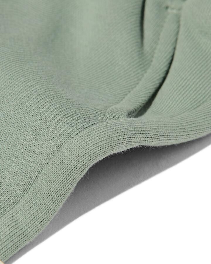 HEMA Babyshorts Comfort Fit Sweatstof Strepen 2 Stuks Groen (groen) - Foto 2
