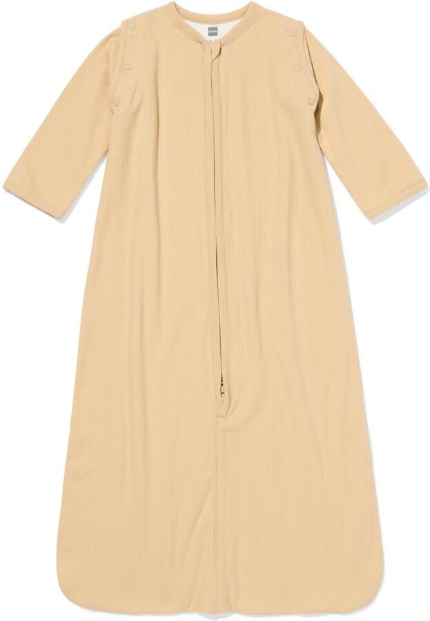 HEMA Babyslaapzak Met Afneembare Mouwen Rib 0.5tog Zand (zand)