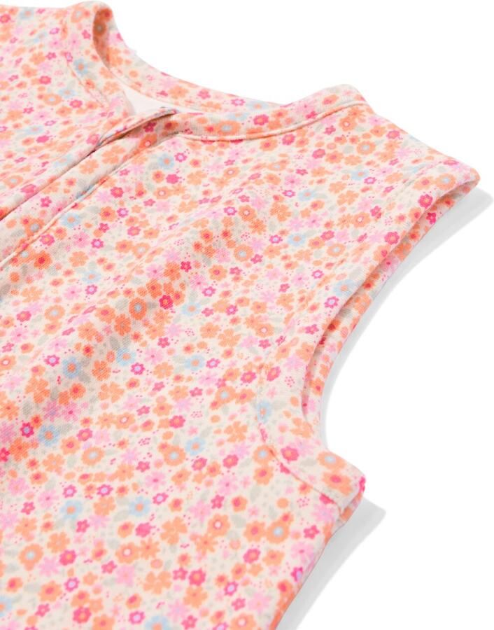 HEMA Babyslaapzak Mouwloos Katoen 0.5tog Bloemen Multicolor (multicolor)