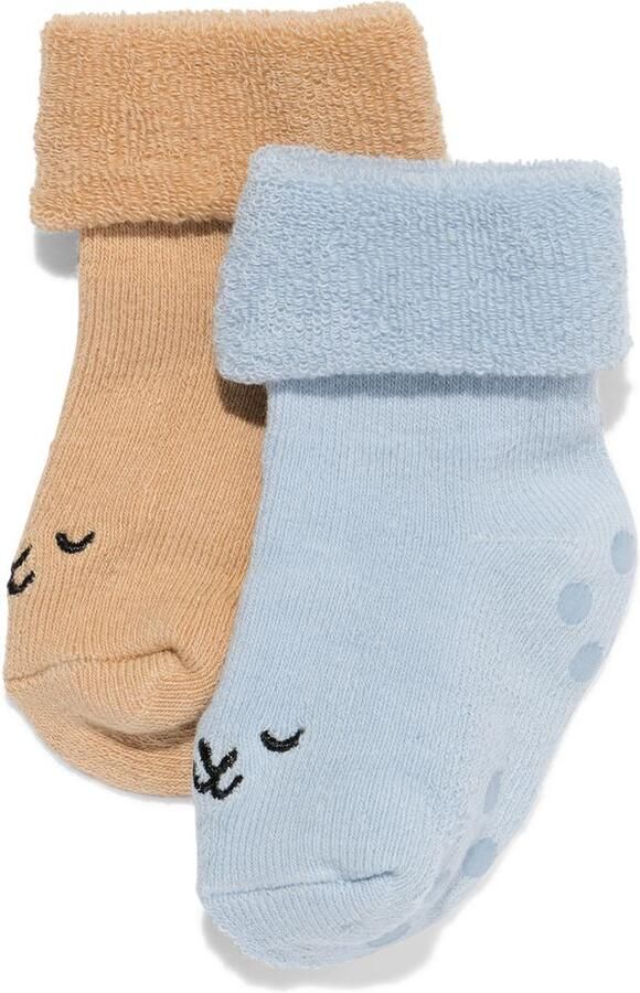 HEMA Babysoken Terry Middenblauw (middenblauw)