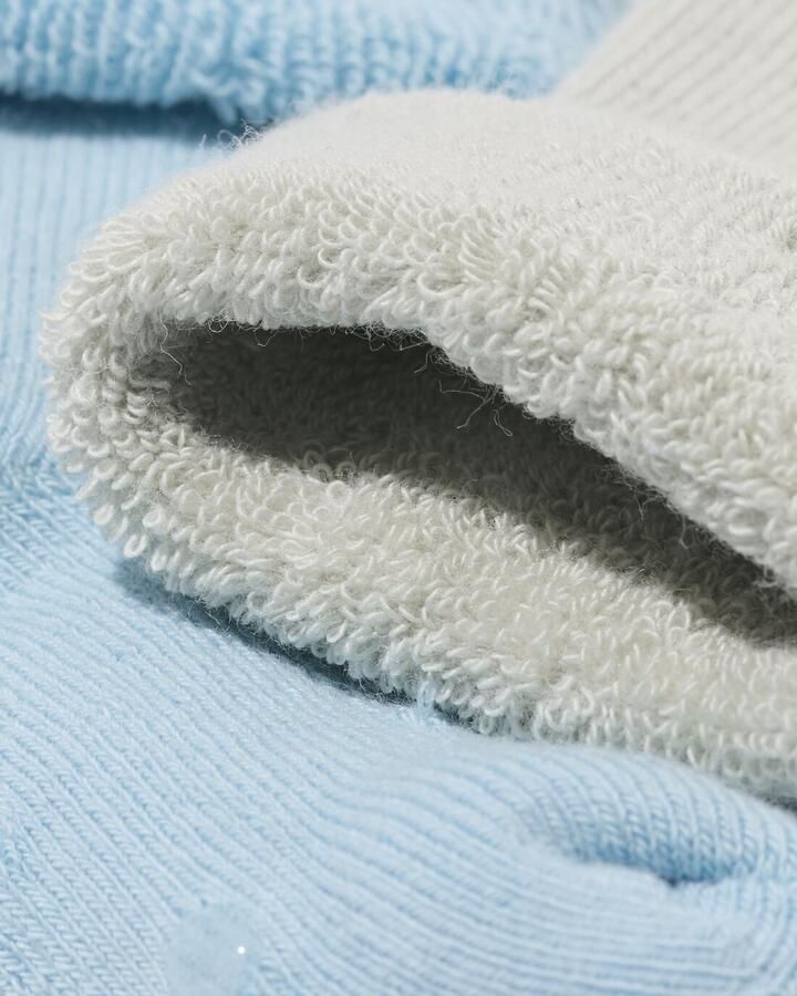 HEMA Babysokken Badstof Beren 2 Paar Middenblauw (middenblauw)