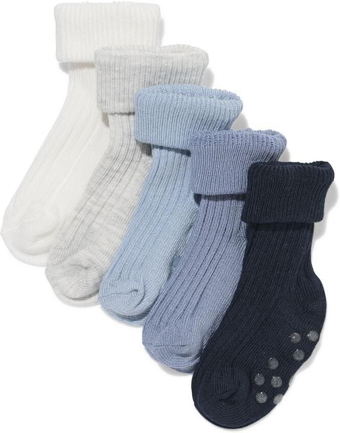 HEMA Babysokken Bamboe 5 Paar Blauw (blauw)
