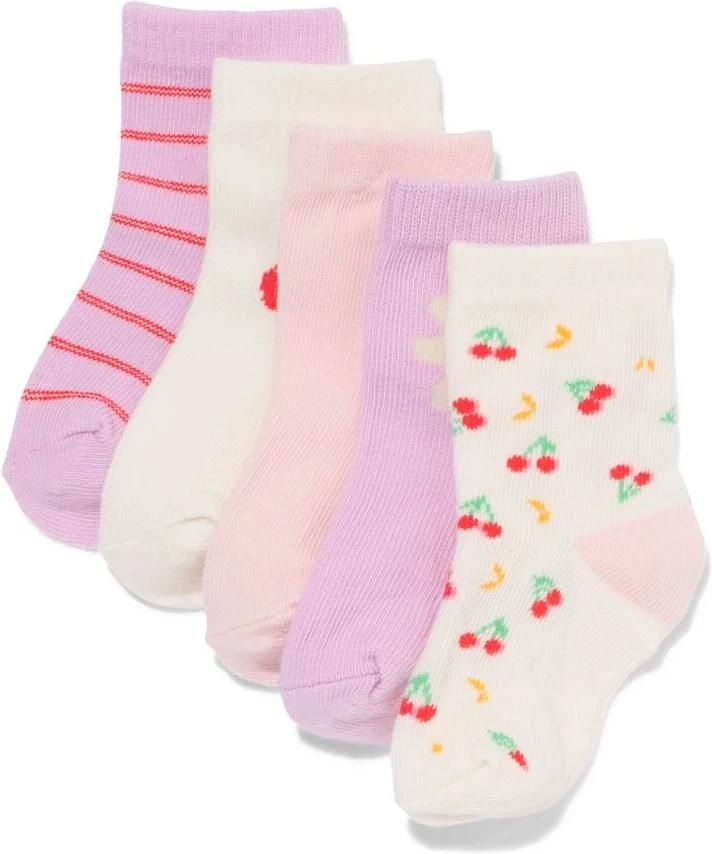 HEMA Babysokken Fruit 5 Paar Beige (beige)