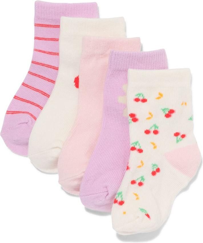 HEMA Babysokken Fruit 5 Paar Beige (beige)