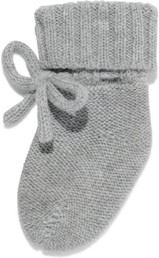 HEMA Babysokken Gebreid Wol Grijsmelange (grijsmelange)