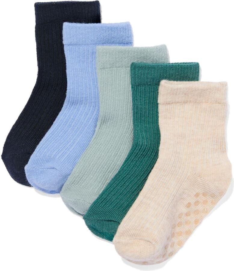 HEMA Babysokken Met Katoen 5 Paar Blauw (blauw) - Foto 2