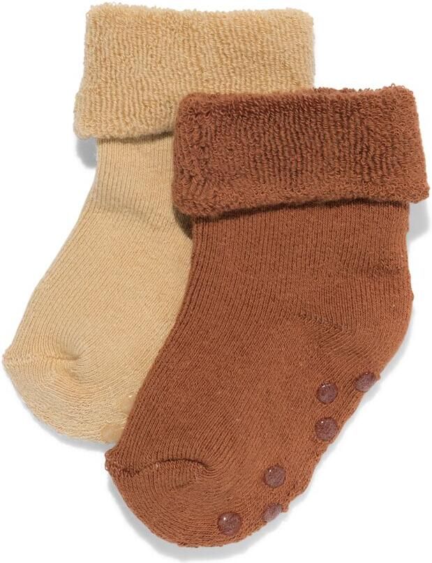 HEMA Babysokken Terry 2 Paar Zand (zand) - Foto 2