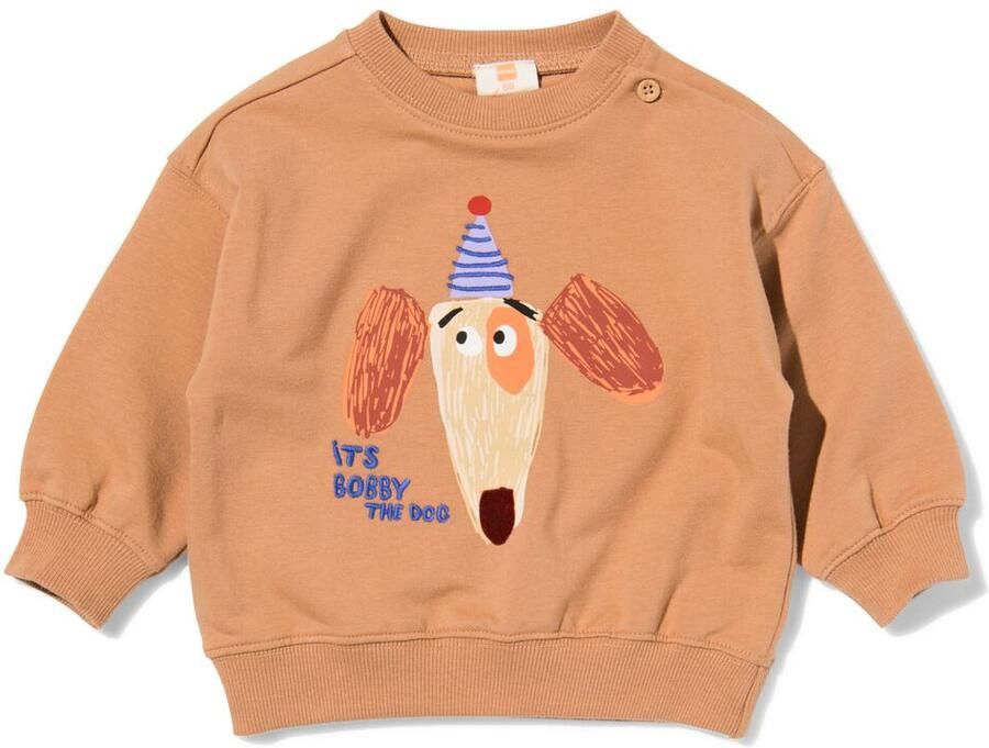 HEMA Babysweater Dog Bruin (bruin) - Foto 2