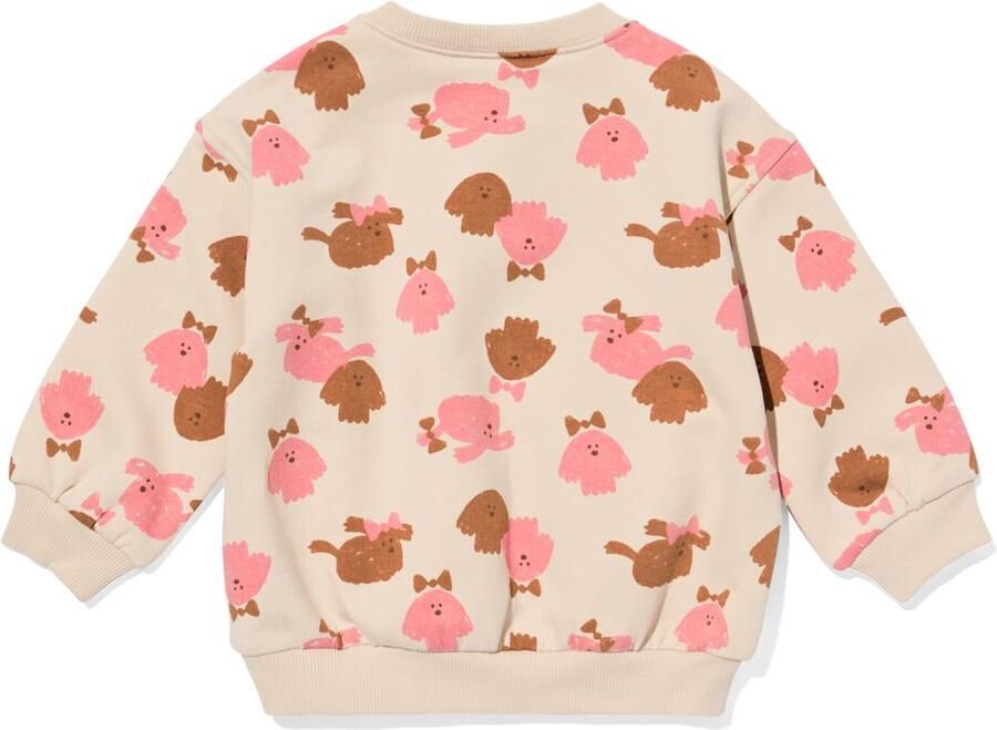 HEMA Babysweater Honden Ecru (ecru)