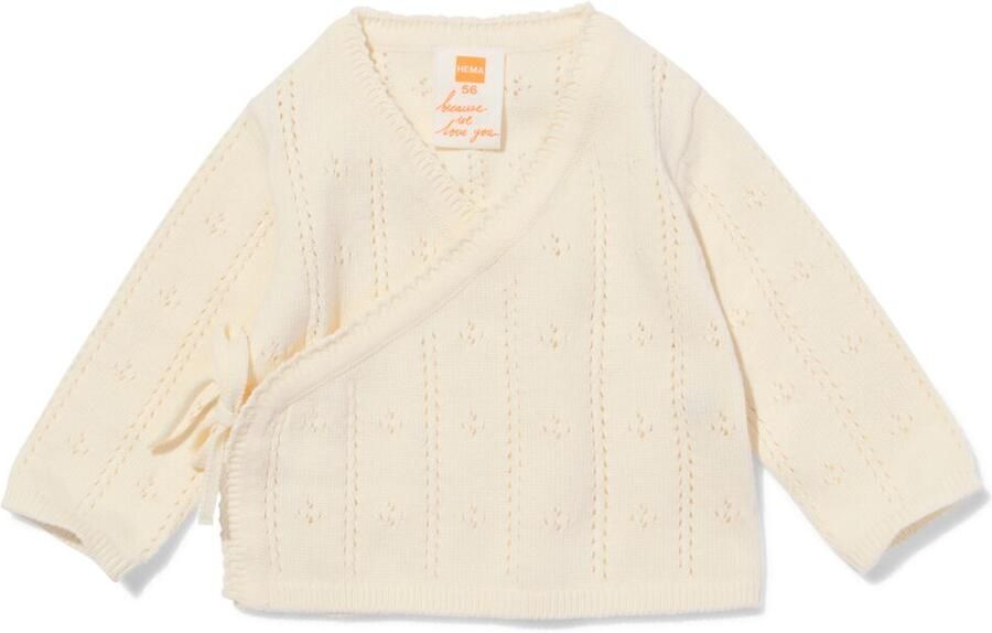 HEMA Babytrui Ajour Fijngebreid Ecru (ecru)