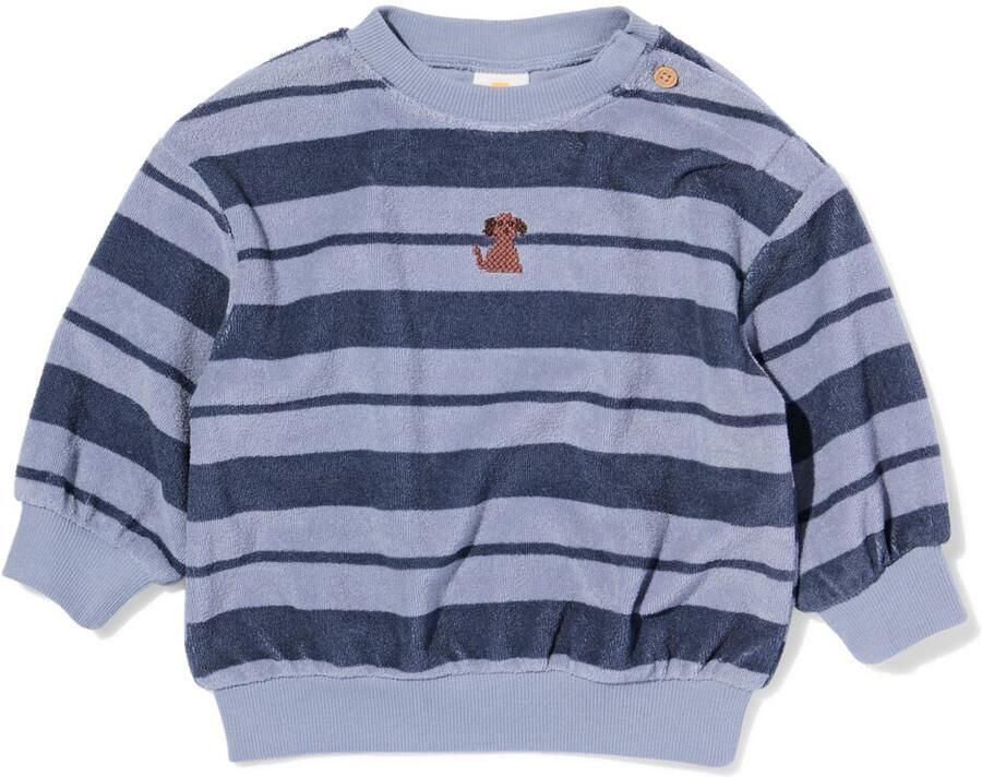 HEMA Babytrui Badstof Strepen Blauw (blauw)