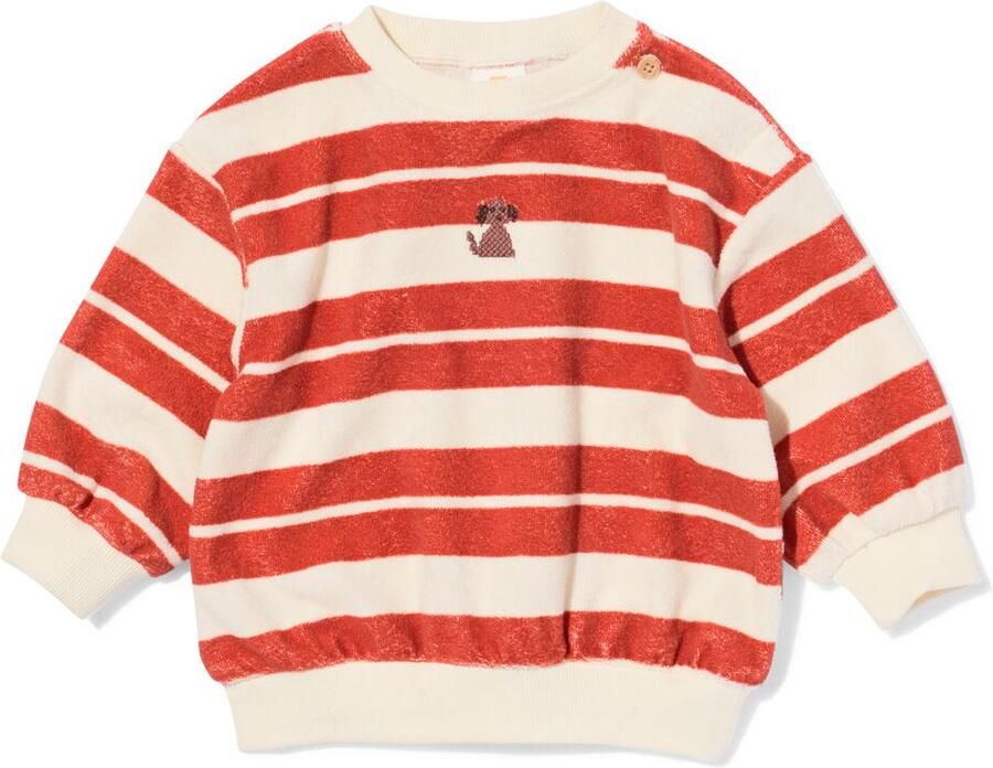 HEMA Babytrui Badstof Strepen Rood (rood)