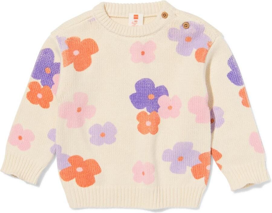 HEMA Babytrui Bloemen Ecru (ecru)