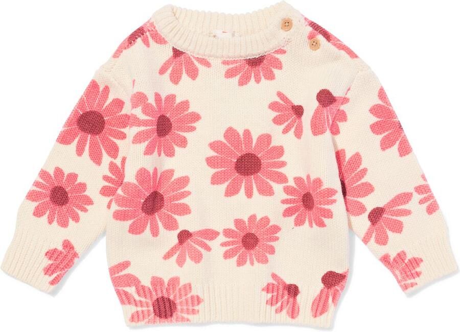HEMA Babytrui Bloemen Ecru (ecru)