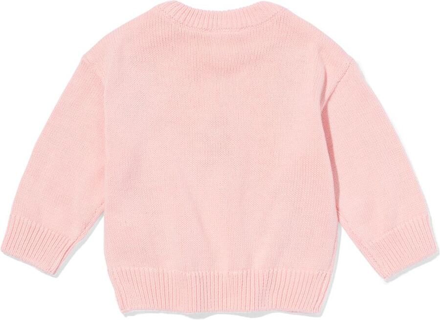 HEMA Babytrui Fijngebreid Bloemen Lichtroze (lichtroze)