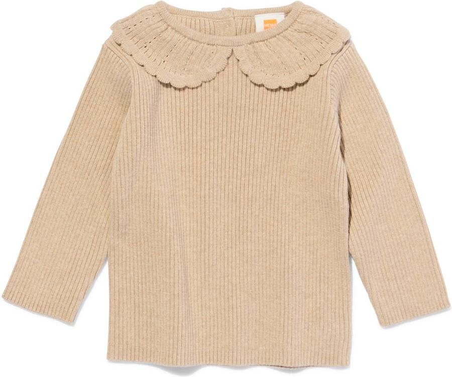 HEMA Babytrui Gebreid Met Kraag Zand (zand)