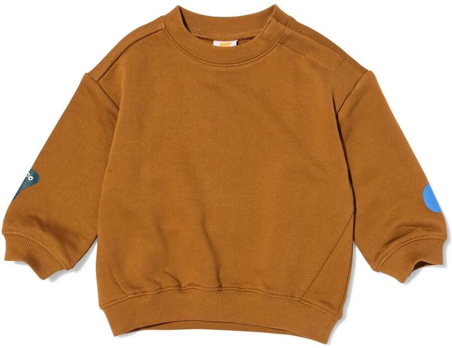 HEMA Babytrui Sweatstof Abstract Bruin