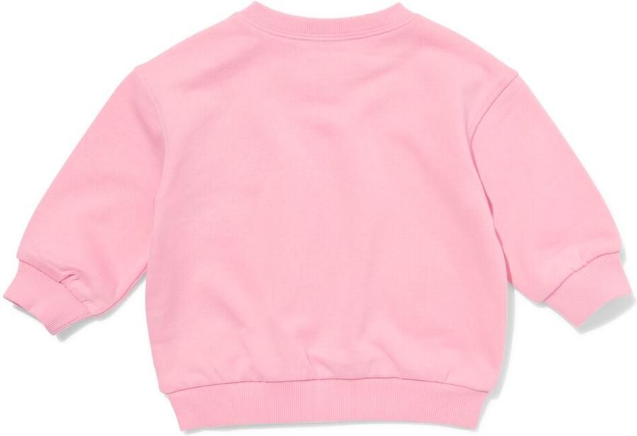 HEMA Babytrui Sweatstof Bloemen Roze (roze)
